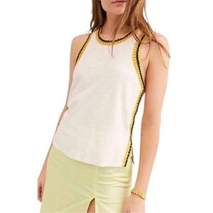 We the Free Bora Bora Crochet Razorback Tank Small